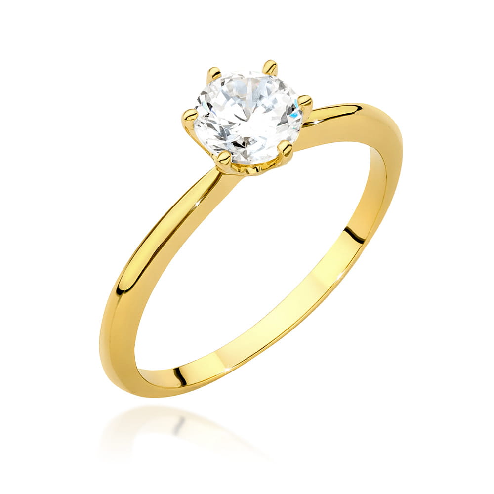 Pierścionek Diament 0,70ct żółte złoto 1 Pierścionek W553 Diament 0