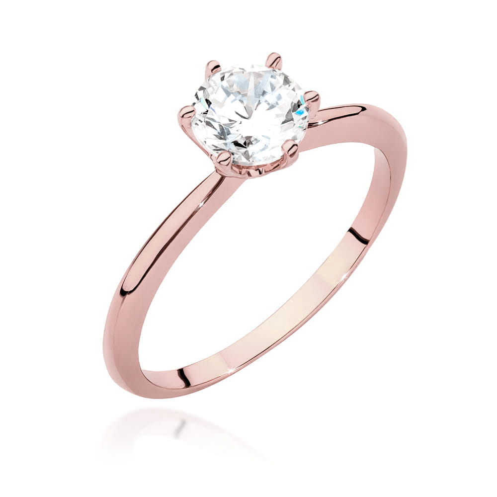 Pierścionek Diament 1,00ct różowe złoto 1 Pierścionek W553 Diament 1