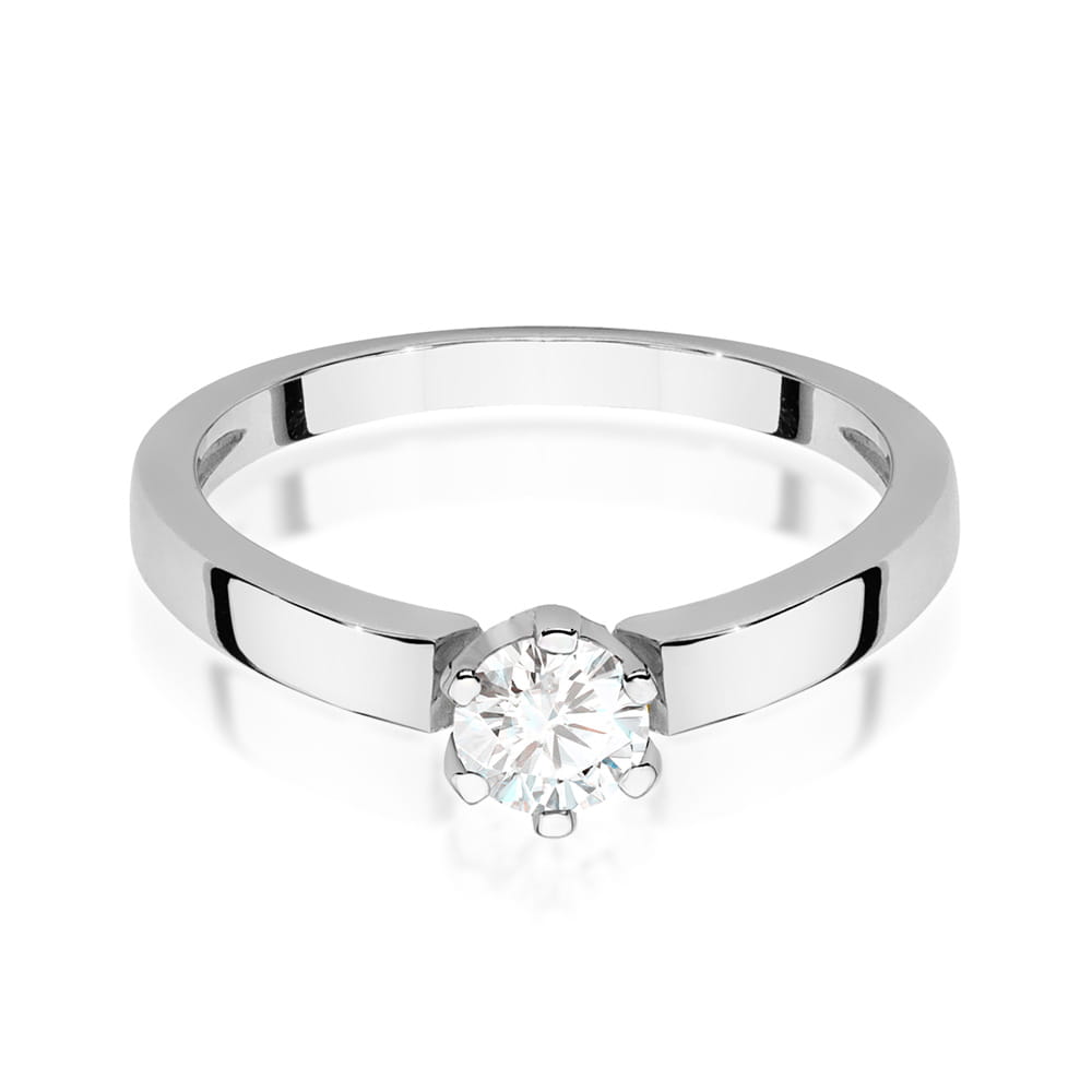 Pierścionek Diament 0,25ct białe złoto 2 25ct białe złoto Jubiler Kraków BigDIAMOND