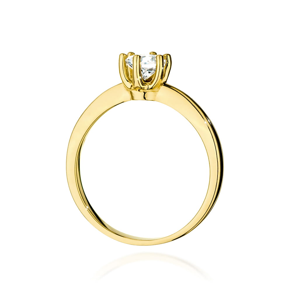 Pierścionek Diament 0,50ct żółte złoto 3 Pierścionek Diament 0,50ct żółte złoto - obrazek 3