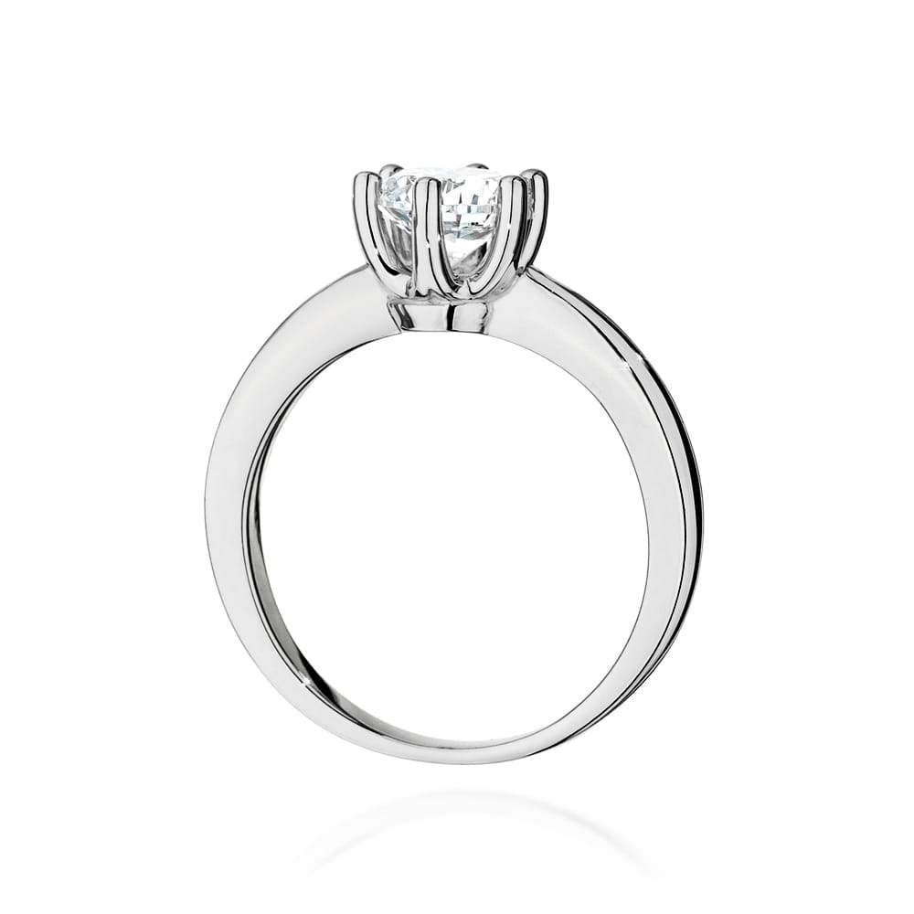 Pierścionek Diament 0,70ct białe złoto 3 Pierścionek Diament 0,70ct białe złoto - obrazek 3