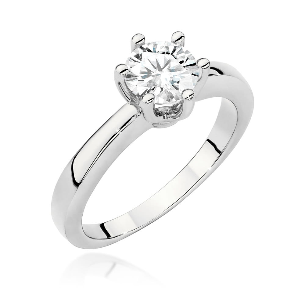 Pierścionek Diament 0,70ct białe złoto 1 Pierścionek W563 Diament 0
