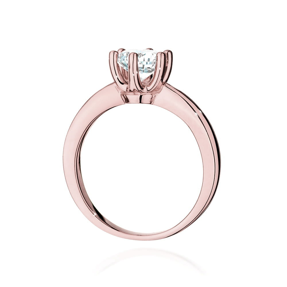 Pierścionek Diament 1,00ct różowe złoto 3 Pierścionek Diament 1,00ct różowe złoto - obrazek 3
