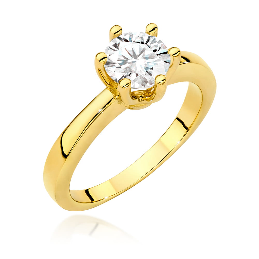 Pierścionek Diament 1,00ct żółte złoto 1 Pierścionek W563 Diament 1