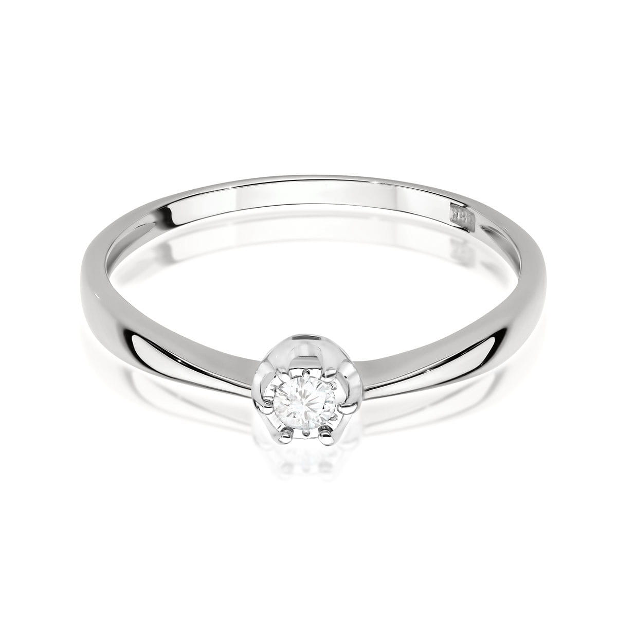 Pierścionek Diament 0,06ct białe złoto 2 06ct białe złoto Jubiler Kraków BigDIAMOND