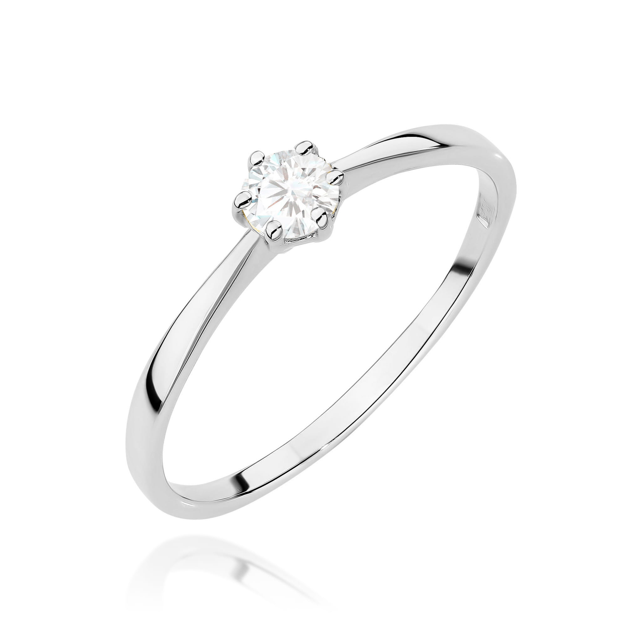 Pierścionek Diament 0,20ct białe złoto 1 Pierścionek W579 Diament 0