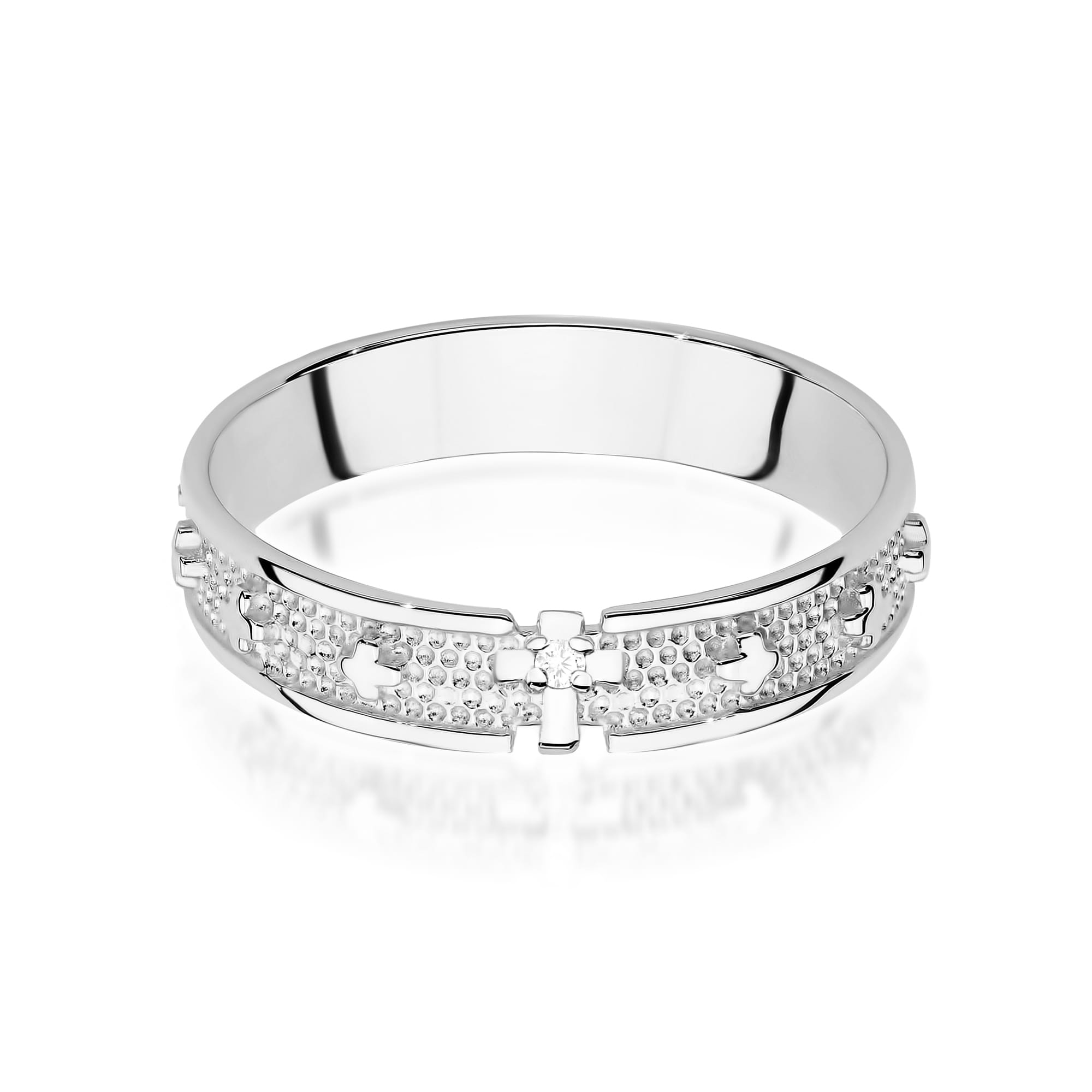 Pierścionek Diament 0,0086ct białe złoto 2 0086ct białe złoto Jubiler Kraków BigDIAMOND