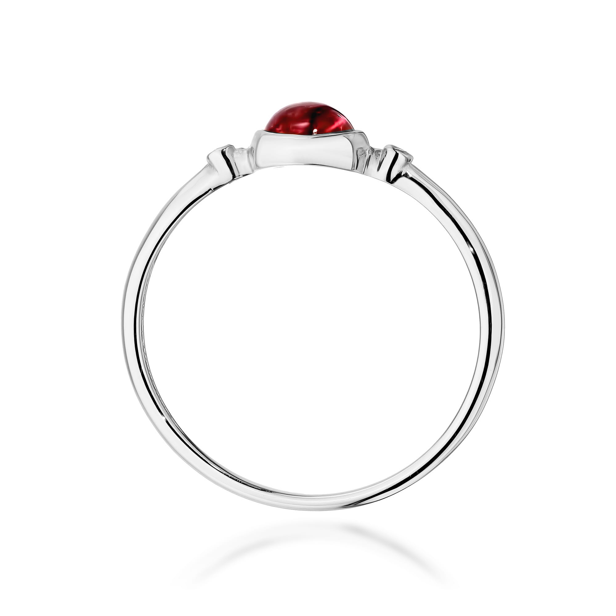 Pierścionek Różowy Turmalin 0,60ct białe złoto 3 Pierścionek Różowy Turmalin 0,60ct białe złoto - obrazek 3