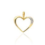 Zawieszka S001 z diamentami żółte złoto Jubiler Kraków BigDIAMOND