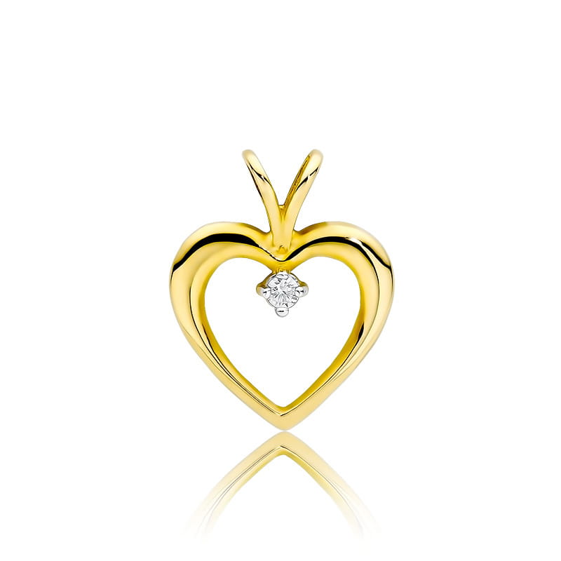 Zawieszka Diament 0,04ct żółte złoto 1 Zawieszka S003 Diament 0