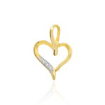 Zawieszka S006 z diamentami żółte złoto Jubiler Kraków BigDIAMOND