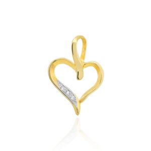 Zawieszka S006 z diamentami żółte złoto Jubiler Kraków BigDIAMOND