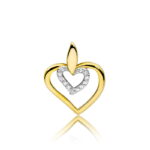 Zawieszka S016 z diamentami żółte złoto Jubiler Kraków BigDIAMOND