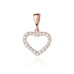 Zawieszka S019 z diamentami różowe złoto Jubiler Kraków BigDIAMOND