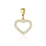 Zawieszka S019 z diamentami żółte złoto Jubiler Kraków BigDIAMOND