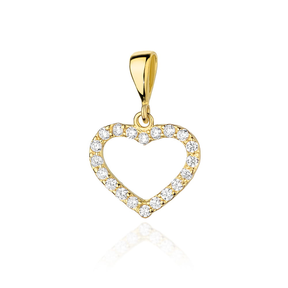 Zawieszka z diamentami żółte złoto 1 Zawieszka S019 z diamentami żółte złoto Jubiler Kraków BigDIAMOND
