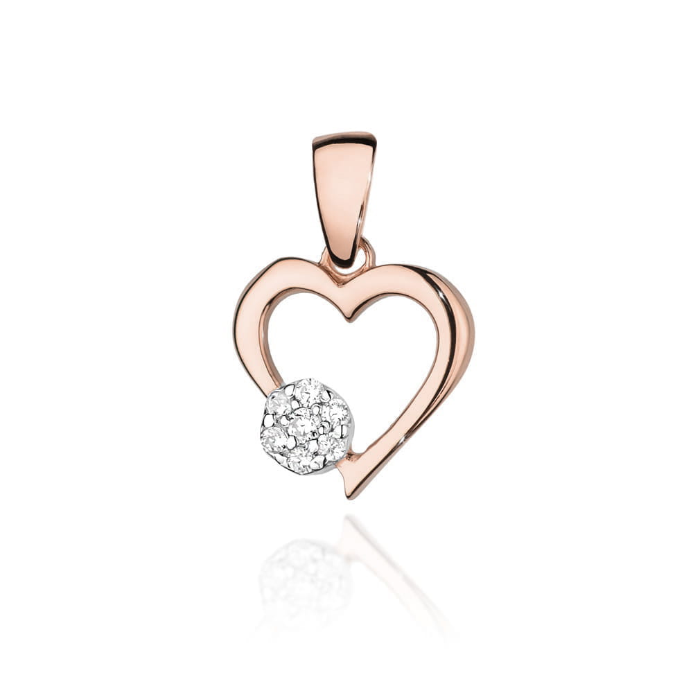 Zawieszka Diament 0,0145ct różowe złoto 1 Zawieszka S021 Diament 0