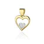Zawieszka S022 z diamentami żółte złoto Jubiler Kraków BigDIAMOND