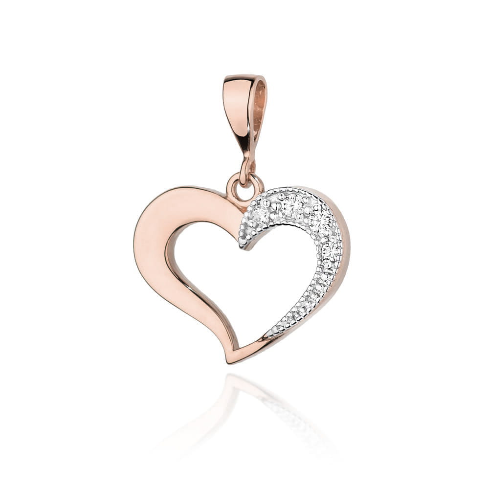 Zawieszka Diament 0,02ct różowe złoto 1 Zawieszka S023 Diament 0