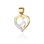 Zawieszka S024 z diamentami żółte złoto Jubiler Kraków BigDIAMOND