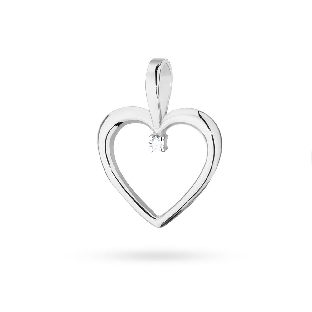 Zawieszka Diament 0,005ct białe złoto 1 Zawieszka S025 Diament 0