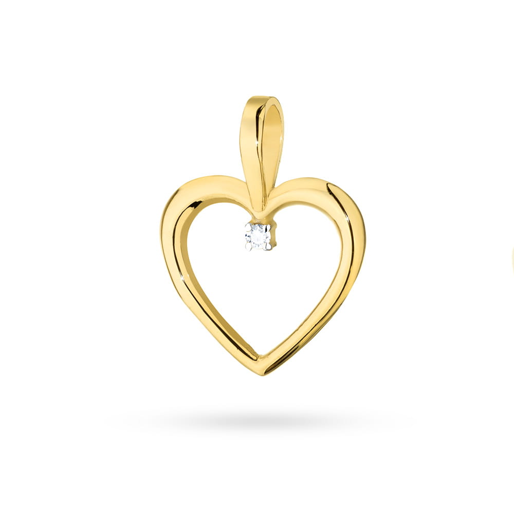 Zawieszka Diament 0,05ct żółte złoto 1 Zawieszka S025 Diament 0