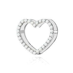 Zawieszka S027 z diamentami białe złoto Jubiler Kraków BigDIAMOND