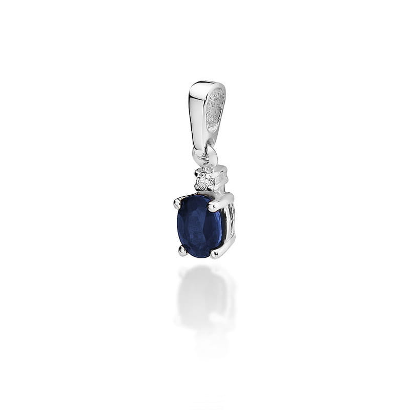 Zawieszka Szafir 0,70ct białe złoto 1 Zawieszka Z001 Szafir 0