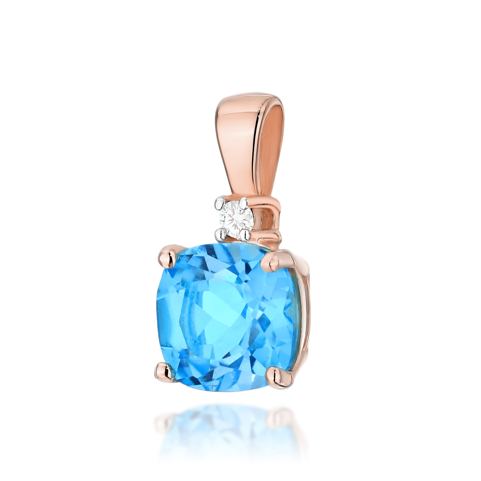 Zawieszka Topaz 1,10ct różowe złoto 1 Zawieszka Z003 Topaz 1