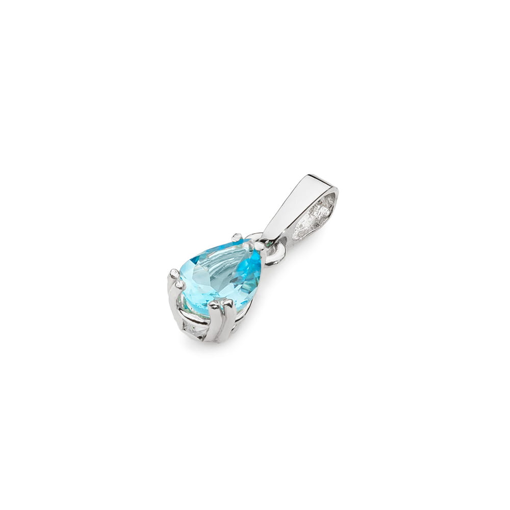 Zawieszka Topaz 0,90ct białe złoto 2 90ct białe złoto Jubiler Kraków BigDIAMOND
