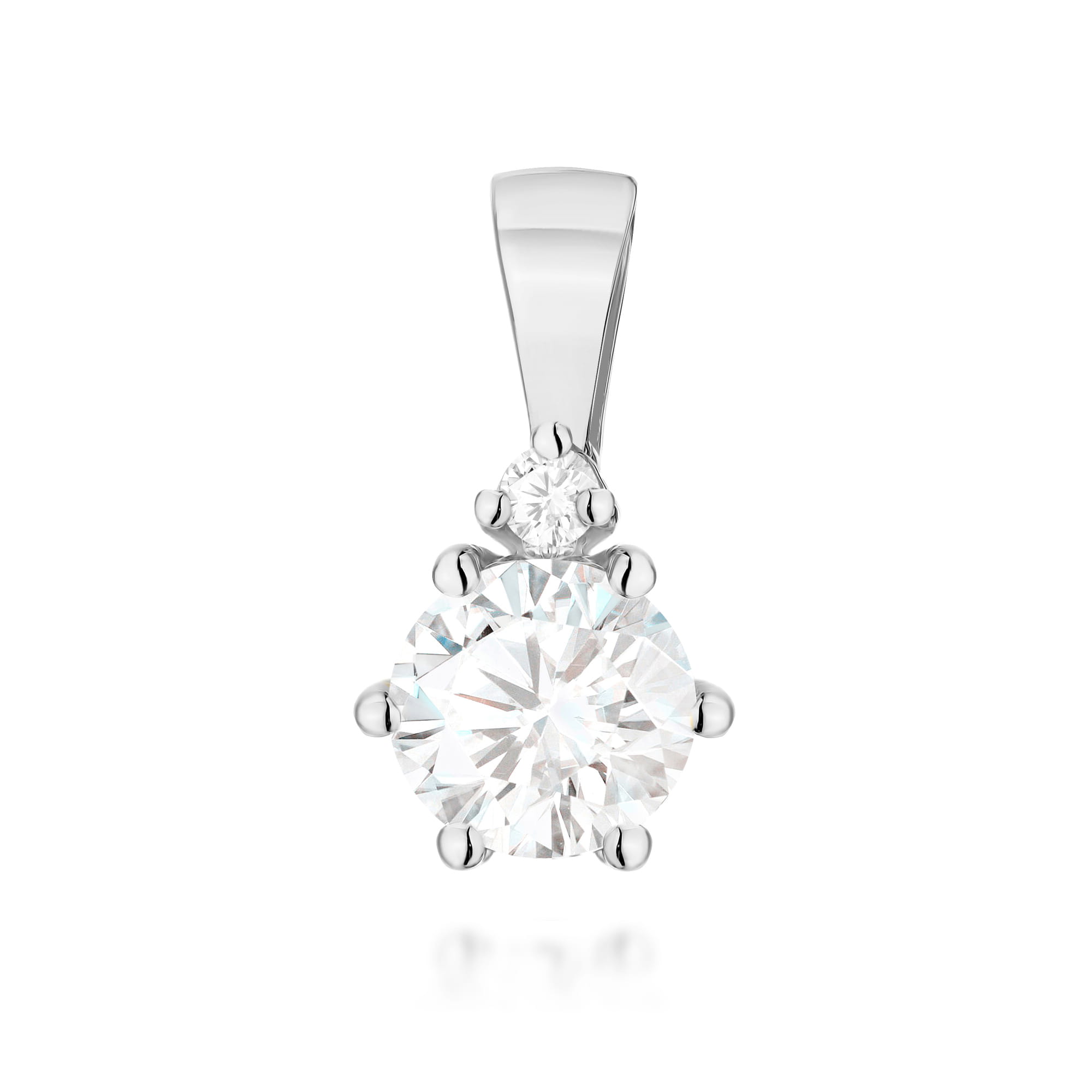 Zawieszka Diament Laboratoryjny białe złoto 1 Zawieszka Z0076 Diament Laboratoryjny białe złoto Jubiler Kraków BigDIAMOND
