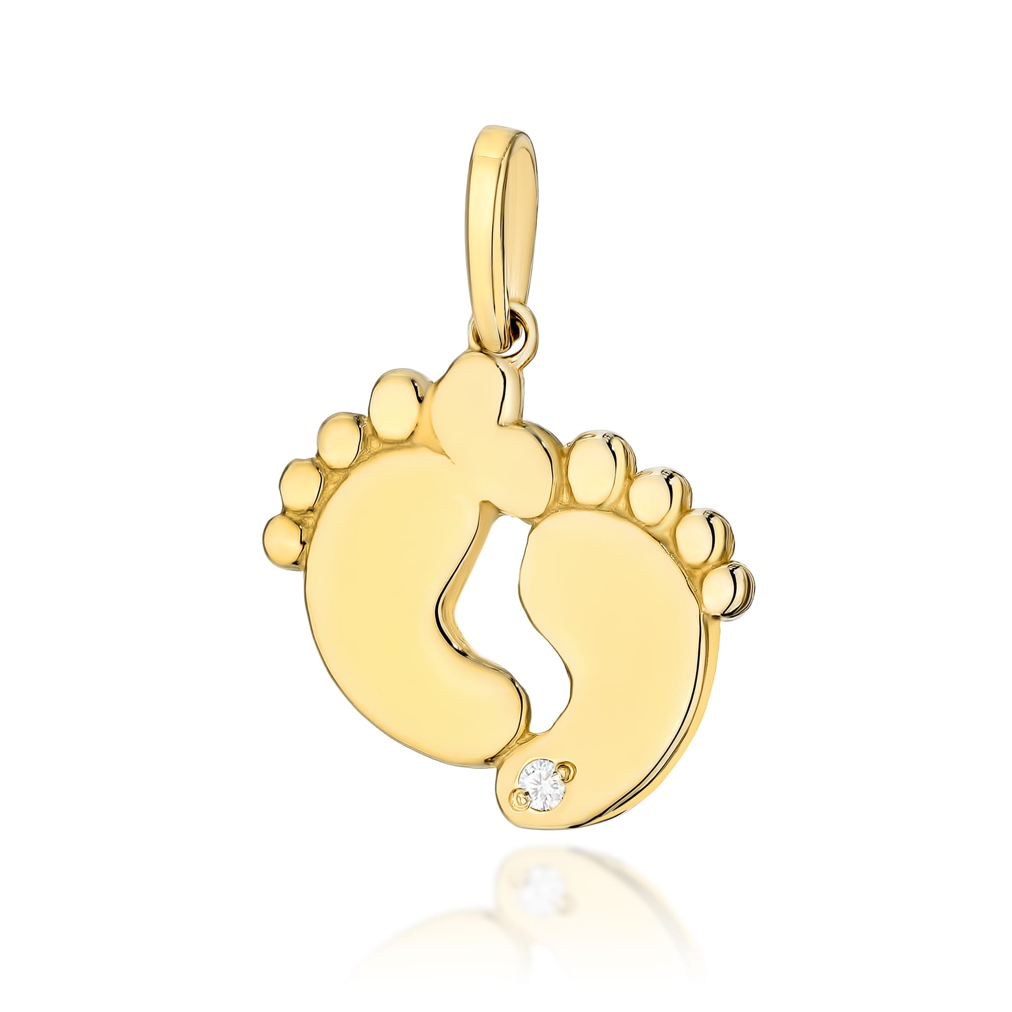 Zawieszka Diament 0,05ct żółte złoto 1 Zawieszka Z033 Diament 0