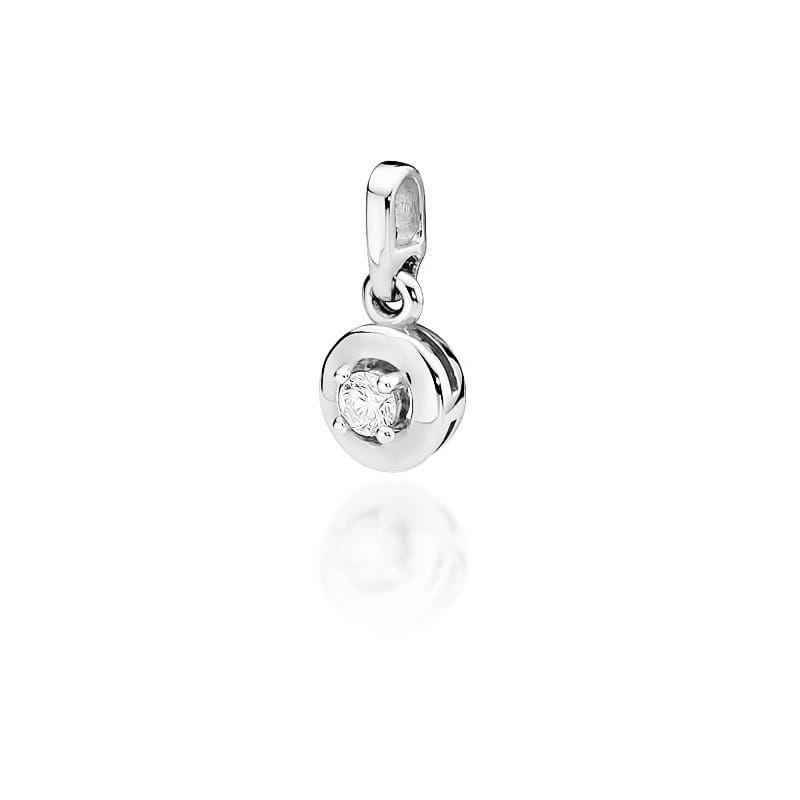 Zawieszka Diament 0,10ct białe złoto 1 Zawieszka Z045 Diament 0