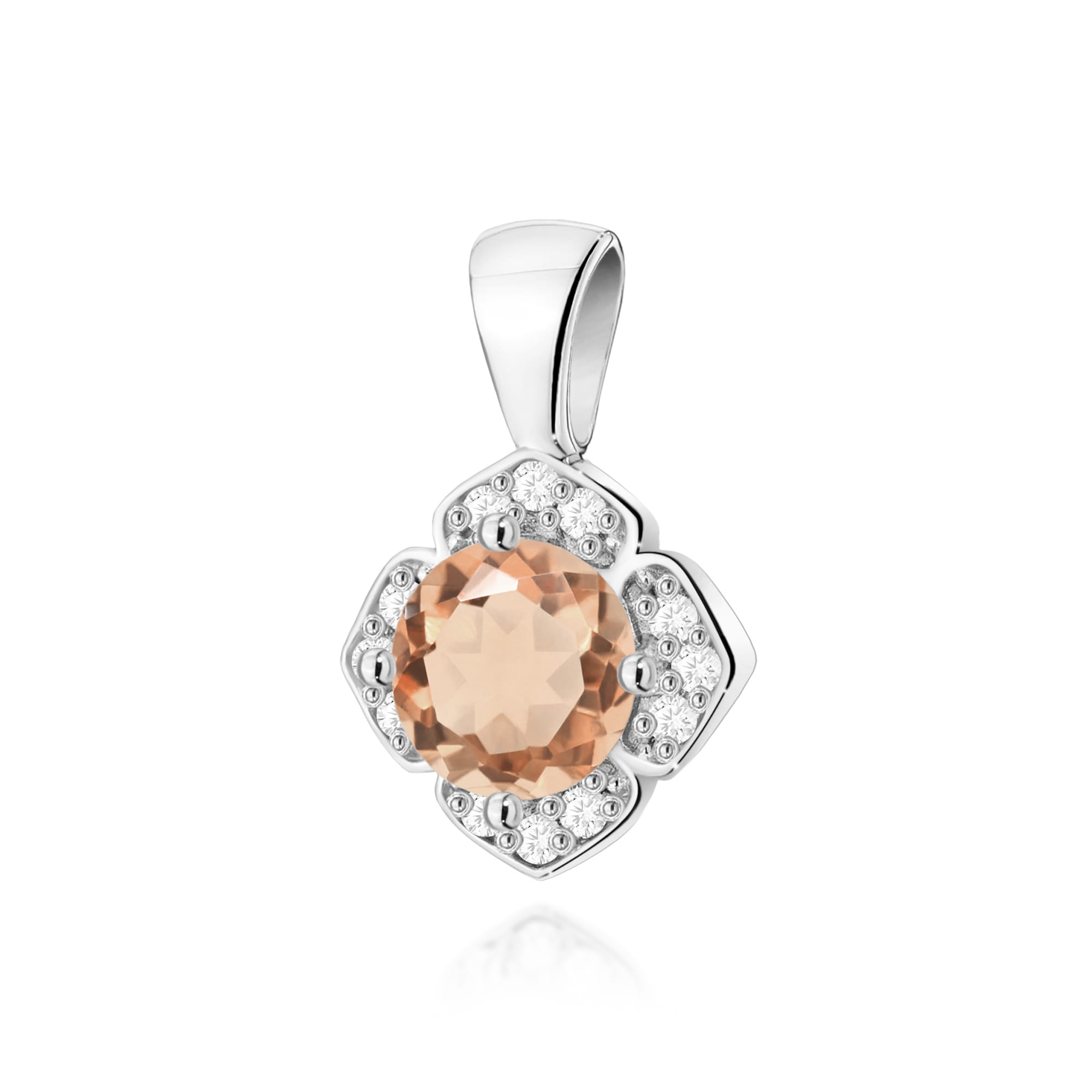 Zawieszka Morganit 0,40ct białe złoto 1 Zawieszka Z0571 Morganit 0