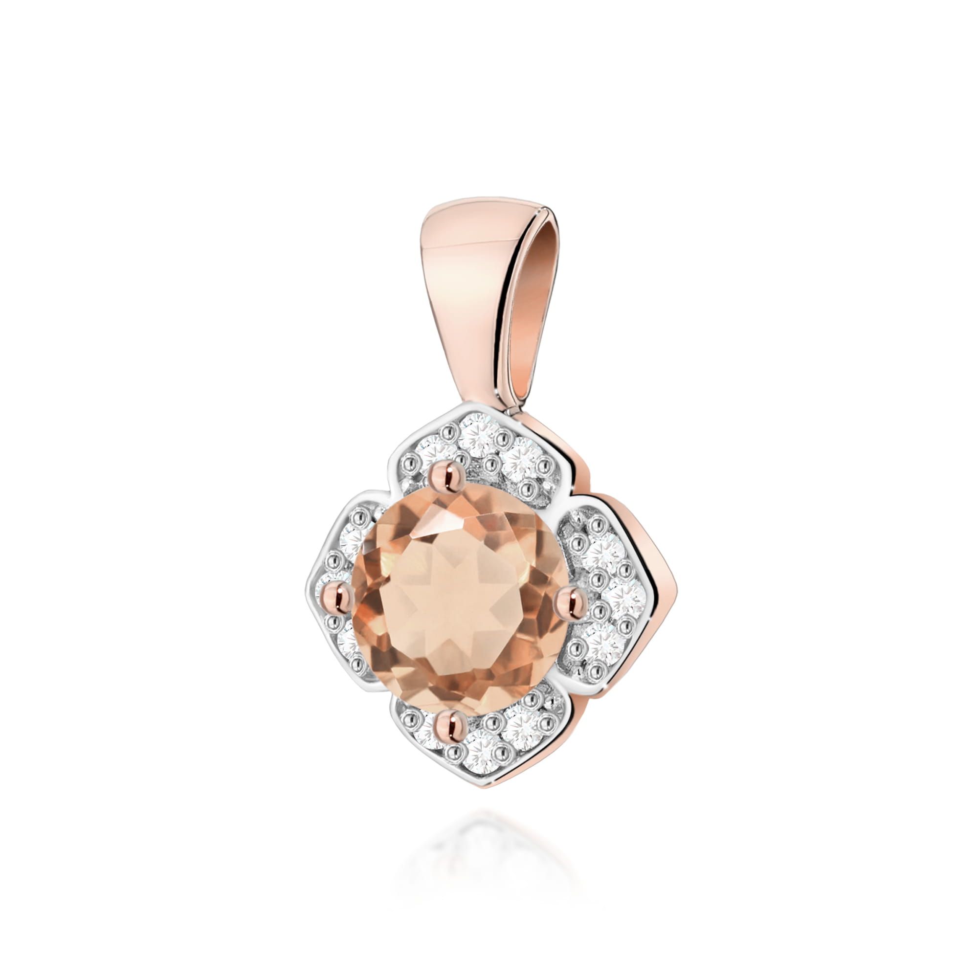 Zawieszka Morganit 0,40ct różowe złoto 1 Zawieszka Z0571 Morganit 0