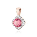 Zawieszka Z0571 Różowy Topaz 0