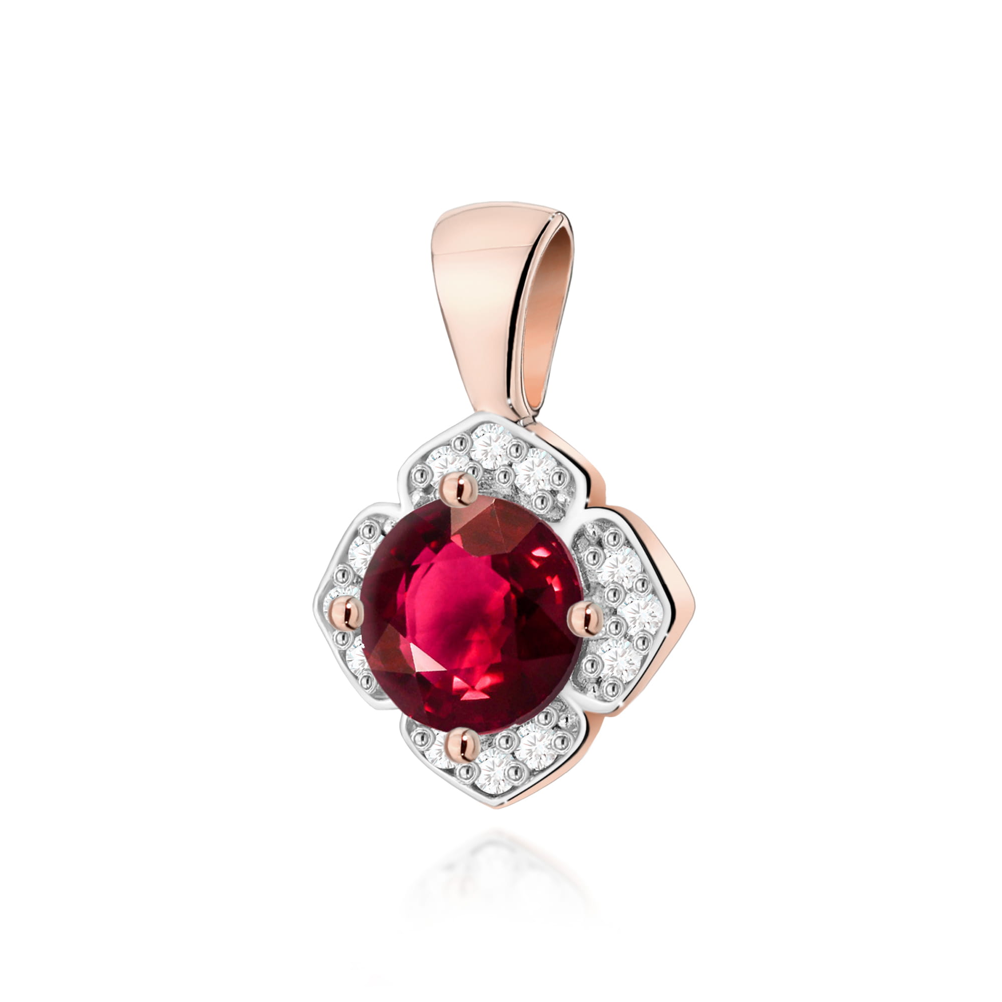 Zawieszka Rubin 0,60ct różowe złoto 1 Zawieszka Z0571 Rubin 0