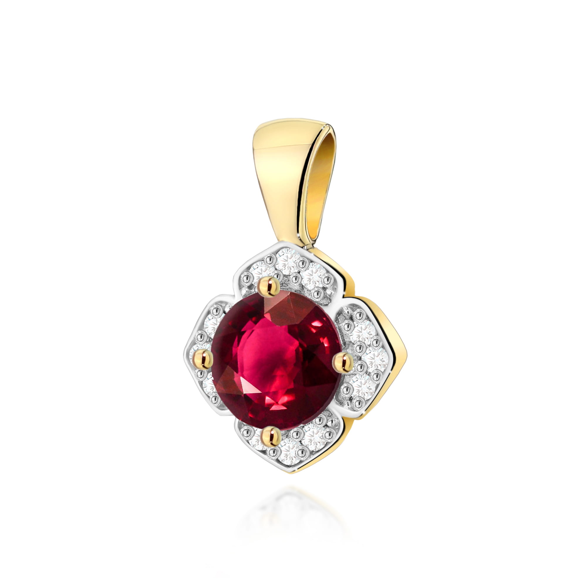 Zawieszka Rubin 0,60ct żółte złoto 1 Zawieszka Z0571 Rubin 0