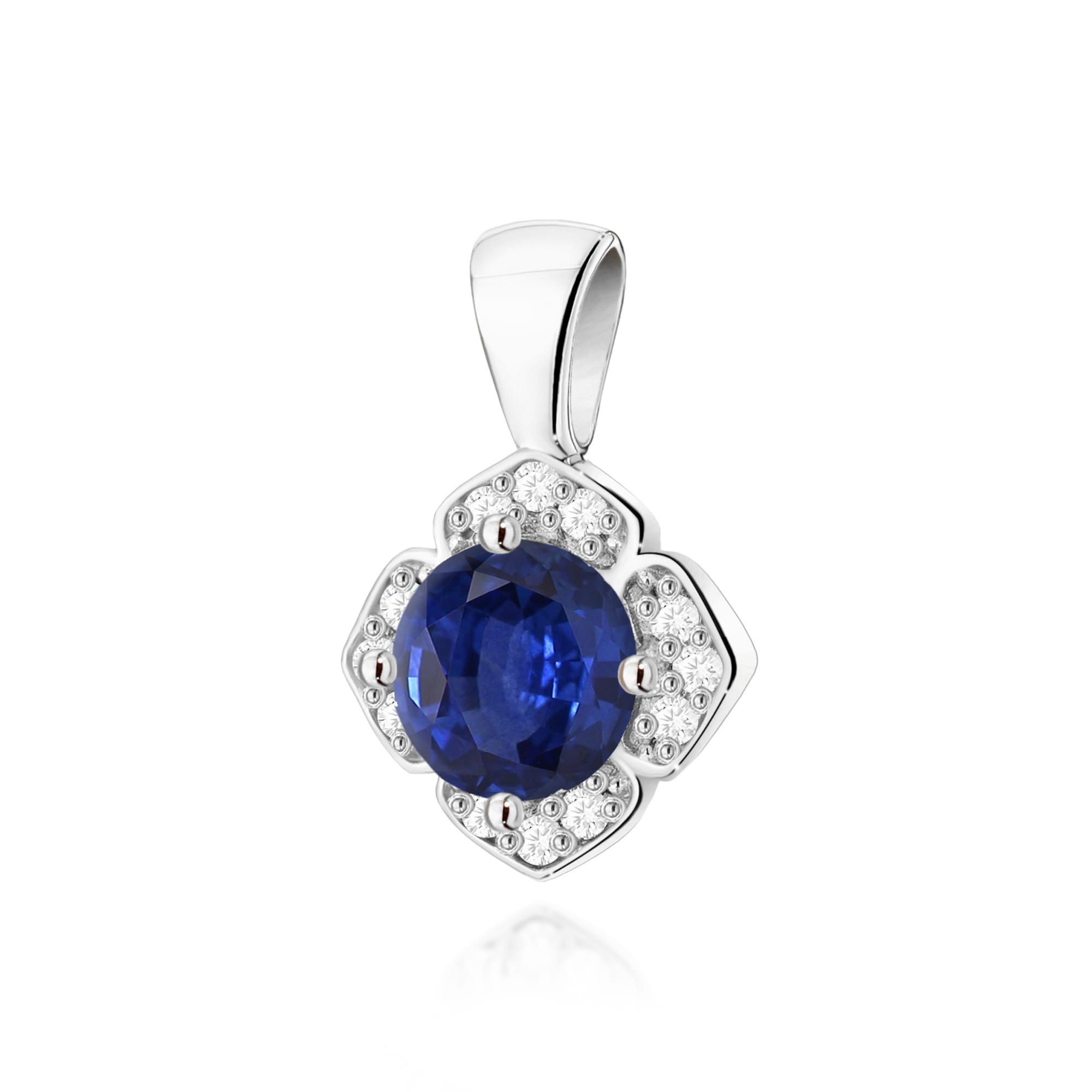 Zawieszka Szafir 0,50ct biale złoto 1 Zawieszka Z0571 Szafir 0
