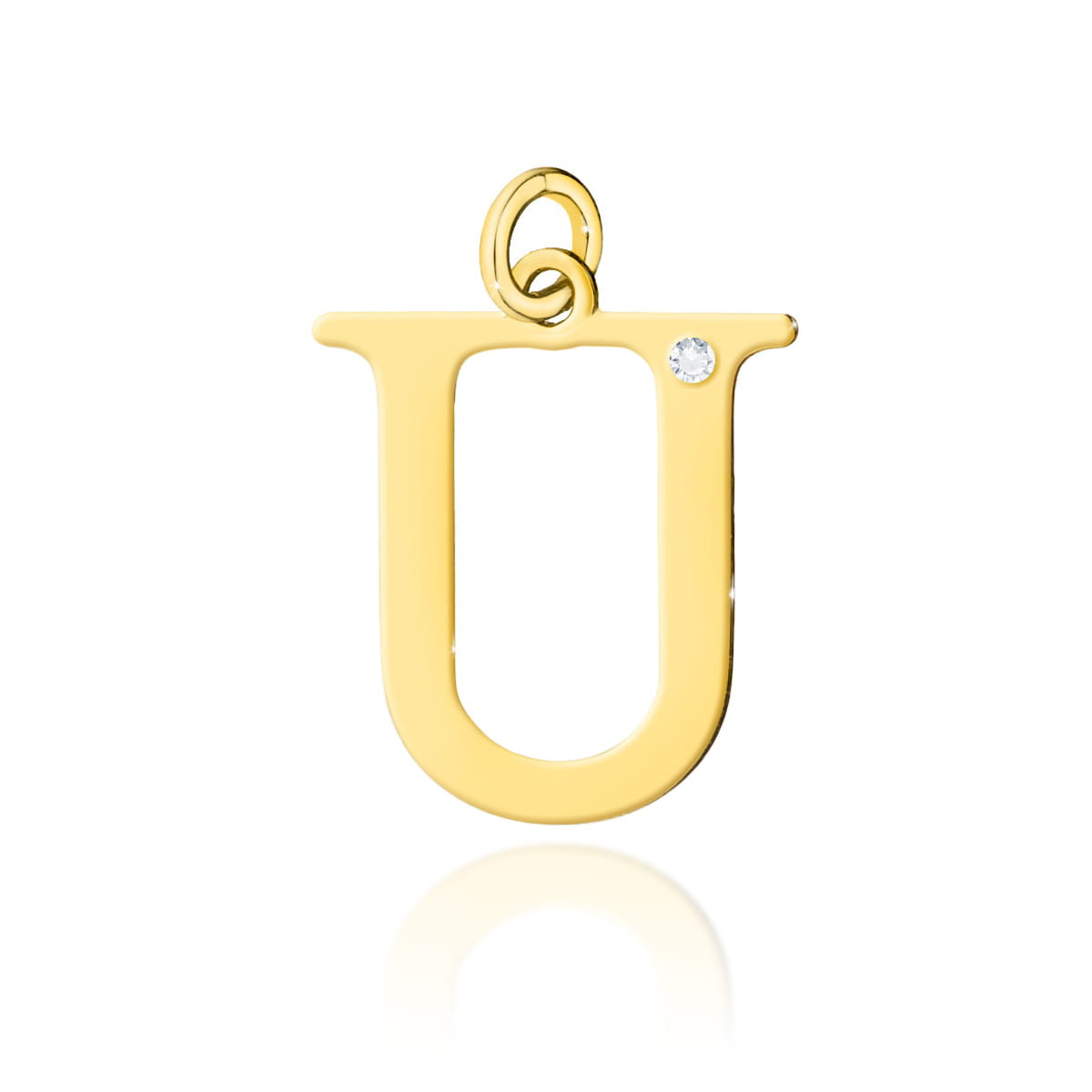 Zawieszka Diament 0,005ct żółte złoto 1 Zawieszka Z070 Diament 0