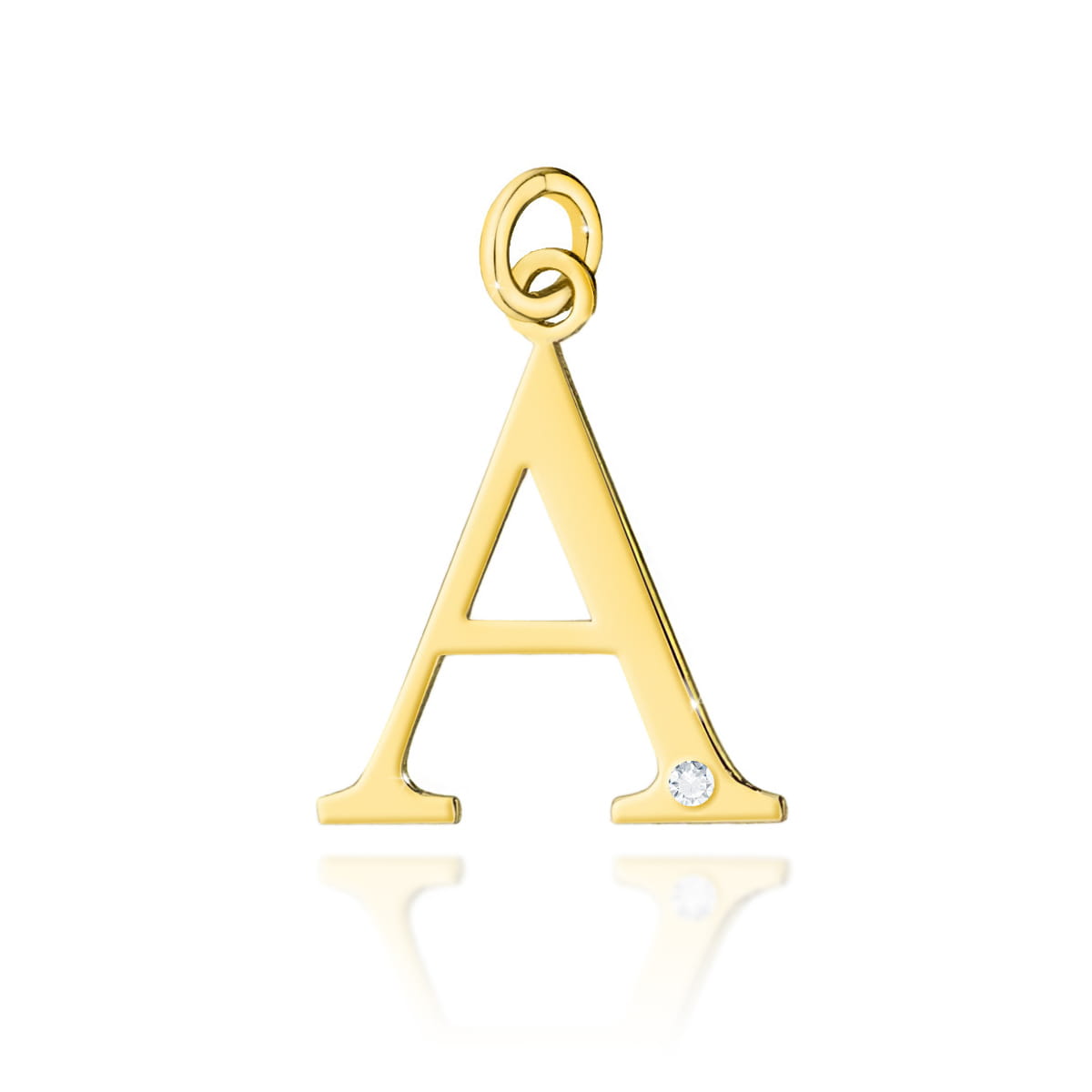 Zawieszka Diament 0,005ct żółte złoto 1 Zawieszka Z070 Diament 0