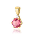 Zawieszka Z076 Różowy Topaz 0