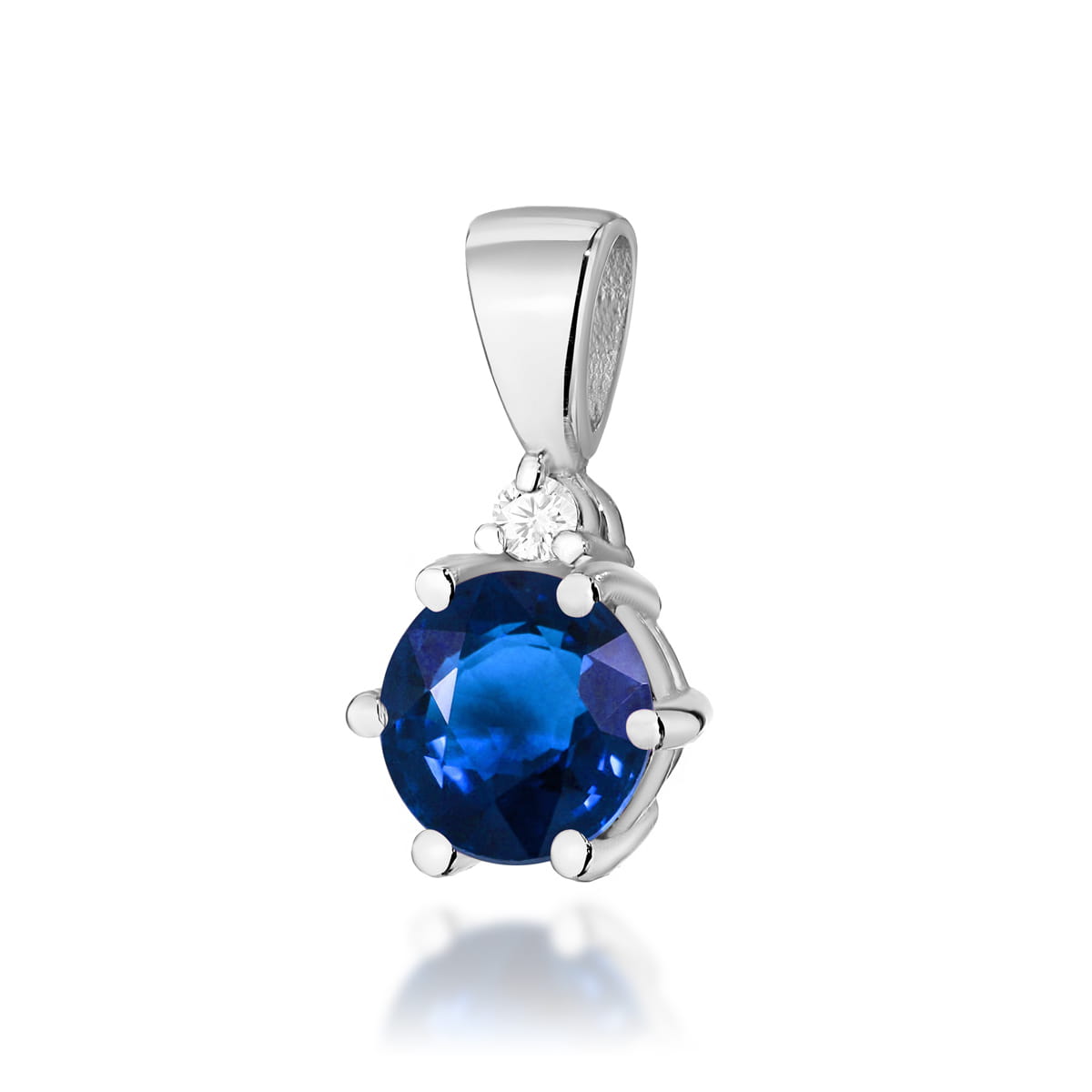 Zawieszka Szafir 0,50ct białe złoto 1 Zawieszka Z076 Szafir 0
