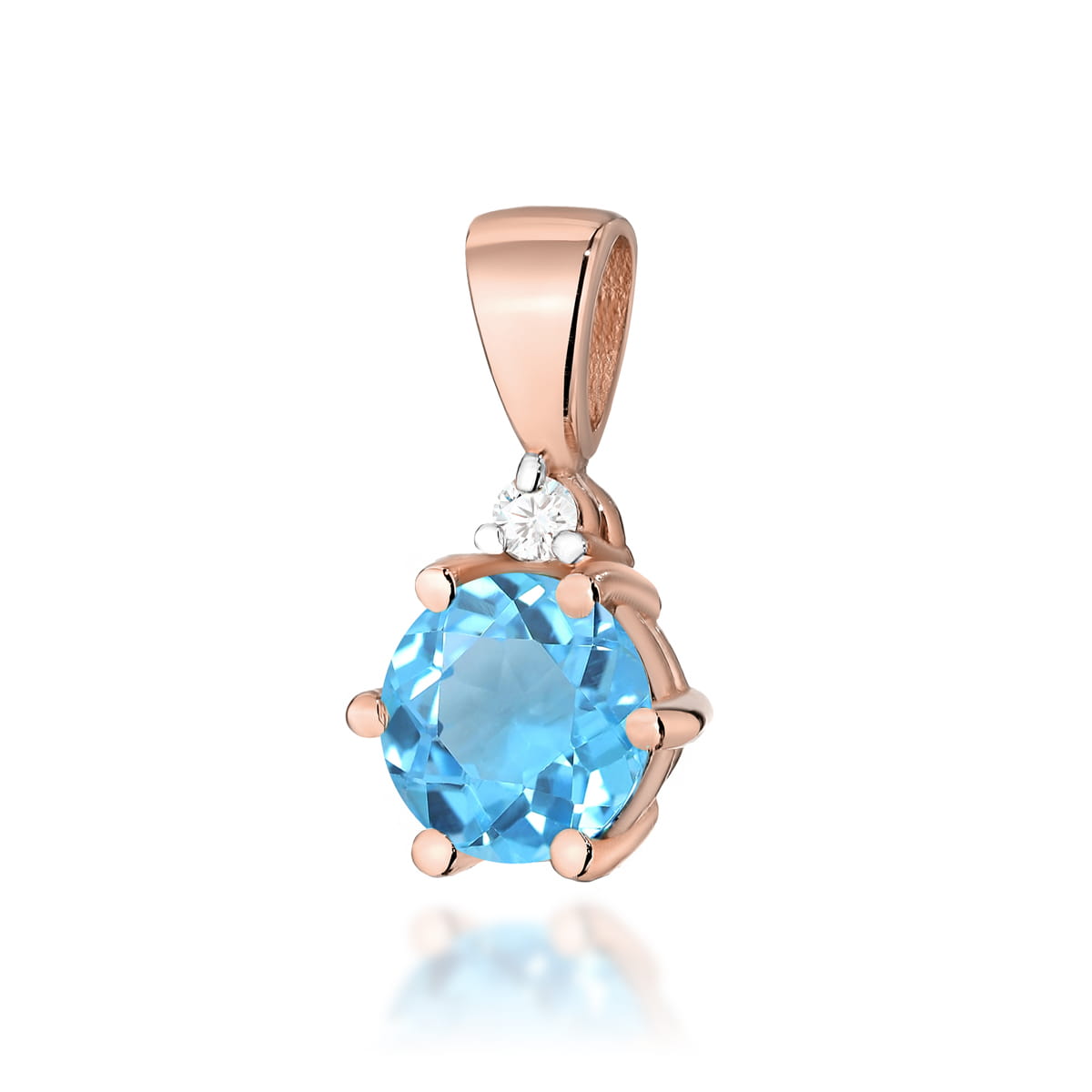 Zawieszka Topaz 0,50ct różowe złoto 1 Zawieszka Z076 Topaz 0