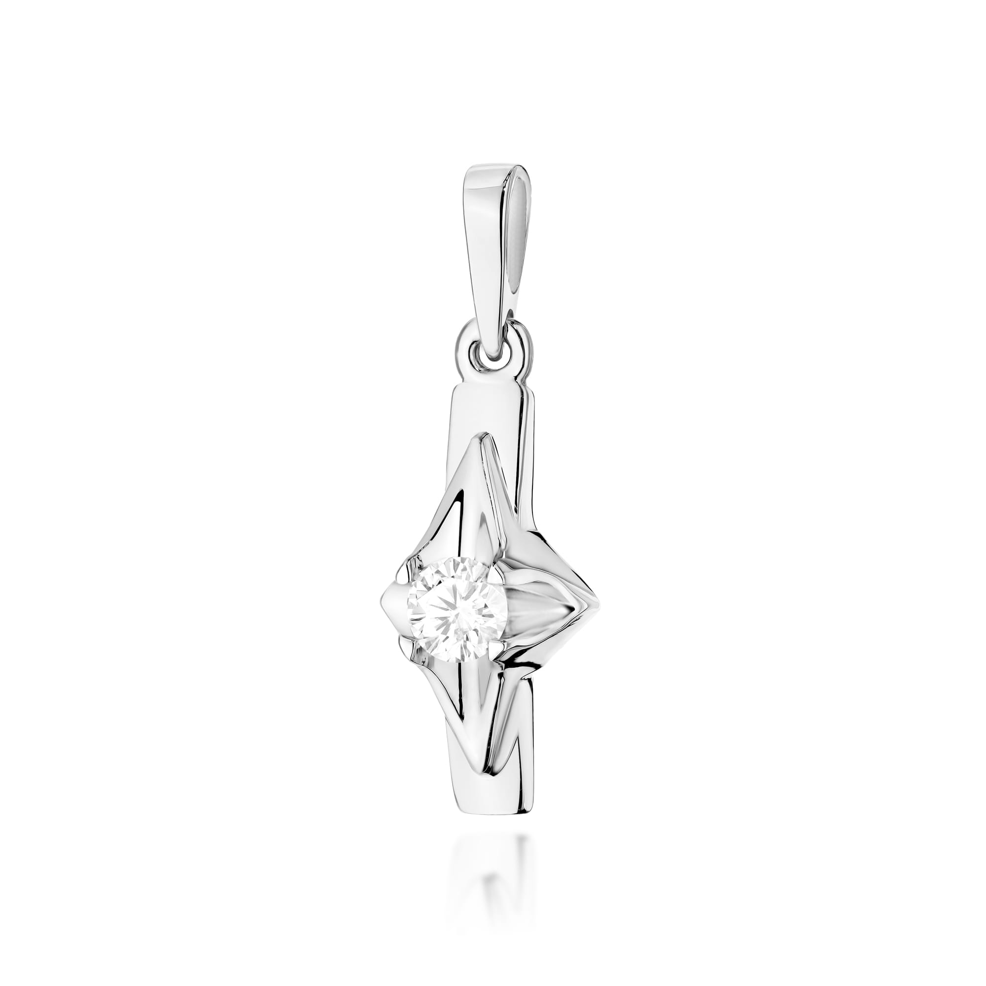 Zawieszka Diament 0,20ct białe złoto 1 Zawieszka Z088 Diament 0
