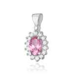 Zawieszka Z182 Różowy Topaz 0