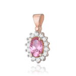 Zawieszka Z182 Różowy Topaz 0