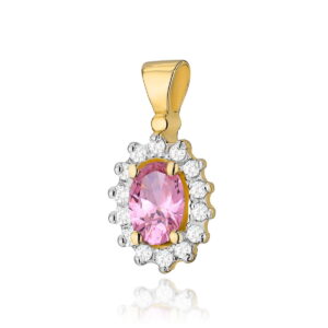 Zawieszka Z182 Różowy Topaz 0