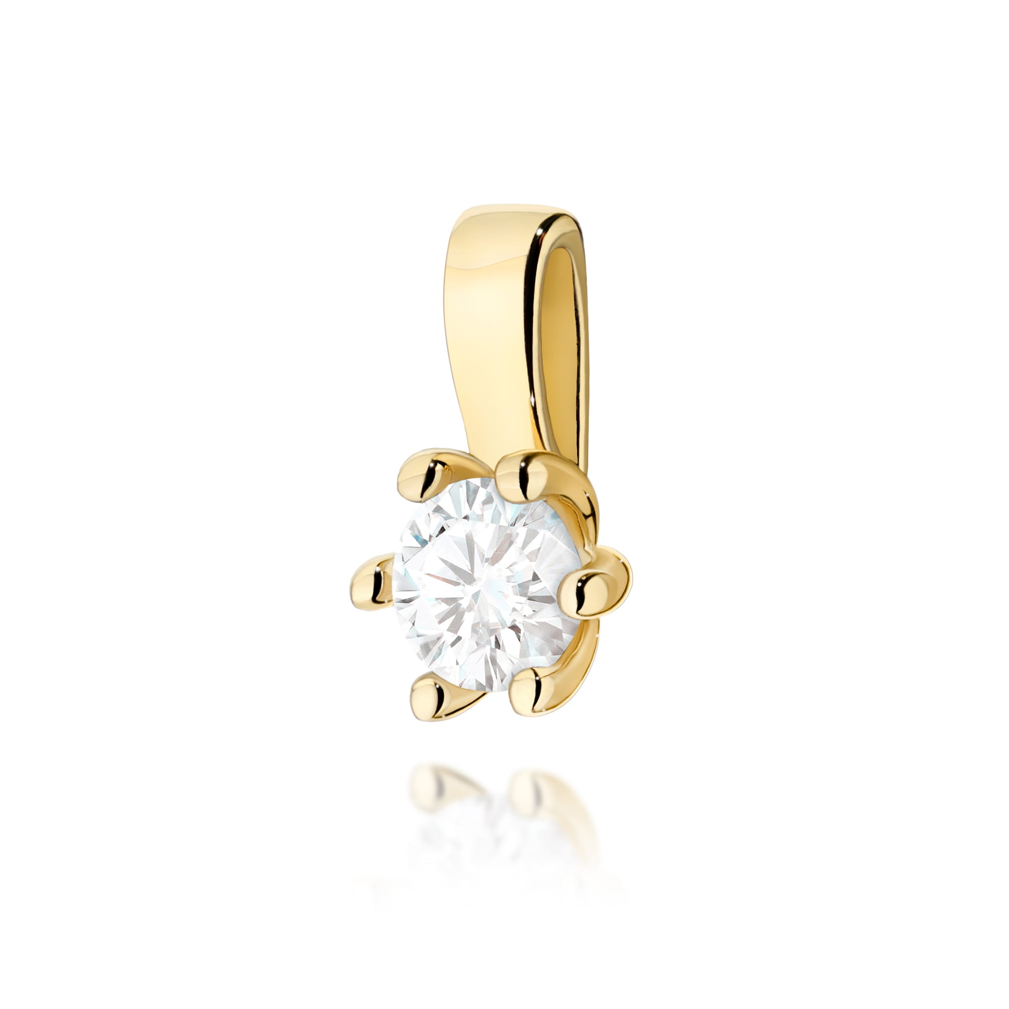 Zawieszka Diament 0,15ct żółte złoto 1 Zawieszka Z222 Diament 0