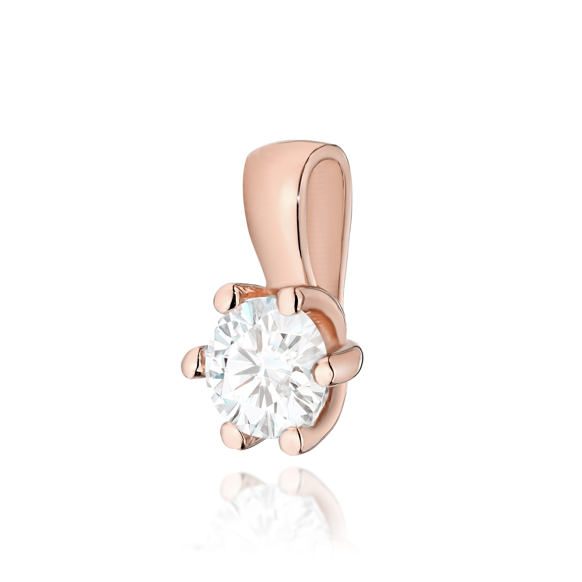 Zawieszka Diament 0,30ct różowe złoto 1 Zawieszka Z222 Diament 0